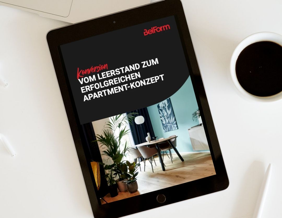 iPad, auf dem das neu gelaunchte Whitepaper von BelForm zu sehen ist
