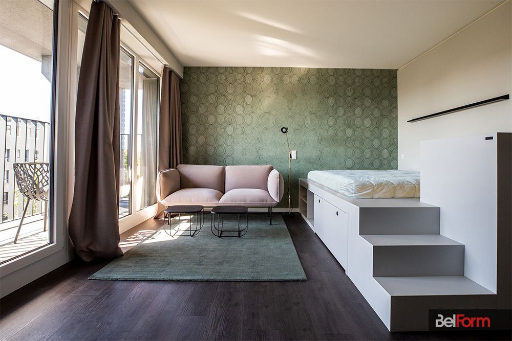 #behomie Düsseldorf: Apartment | BelForm: Analyse, Konzept, Innenarchitektur, Serienmöbel, Montage
