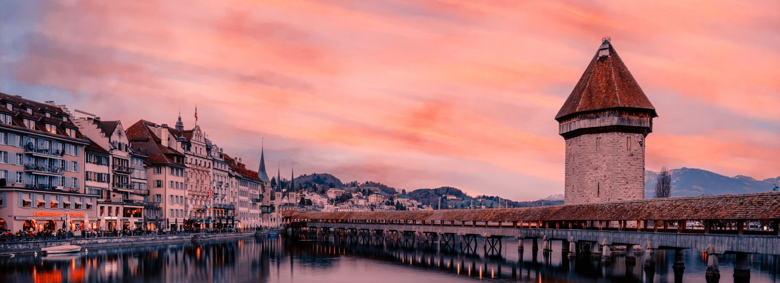 Sonnenuntergang in Luzern