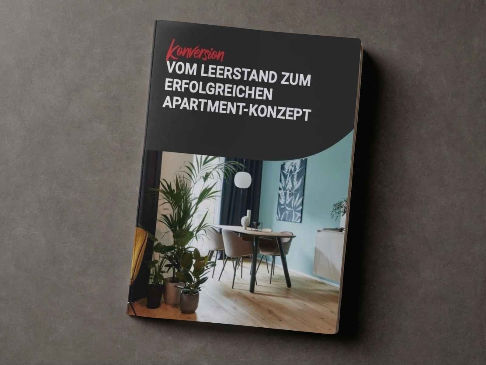 Titelseite der Broschüre Vom Leerstand zum erfolgreichen Apartment-Konzept mit möbliertem Wohnraum