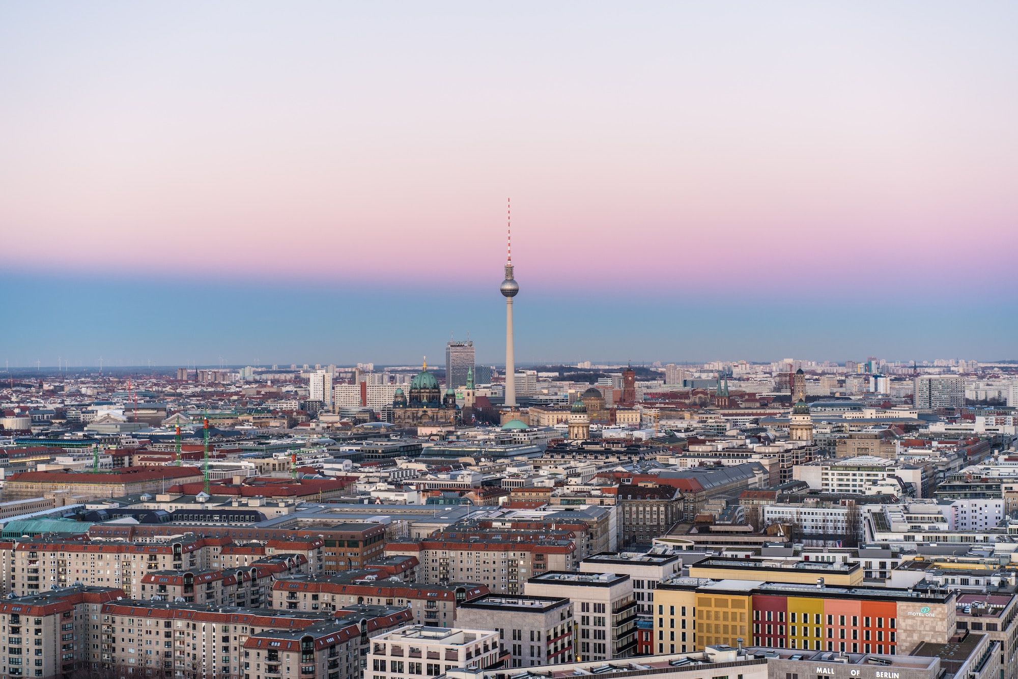 Blick über die Stadt von Berlin